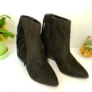 CARLOS by CARLOS SANTANA Mika Western Boos in Black Size 9 New NWT